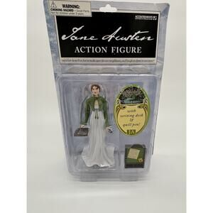 Jane Austen 5.5" Poseable Action Figure Writing Desk Quill Pen New Sealed